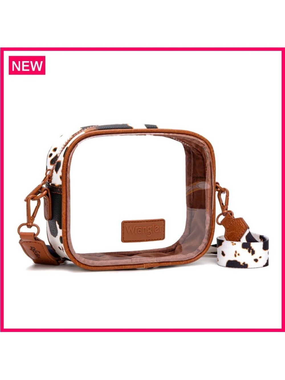 Clear Crossbody Bag for Stadium Events Concerts Sports Security Approved
